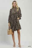 C6903 Leopard Print Dress