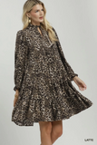 C6903 Leopard Print Dress