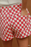 N7136 Gameday Checkered Skort