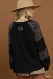 N7153 Leopard Mix Thermal Top