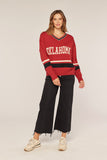 GW120K Oklahoma Varsity V-Neck Sweater