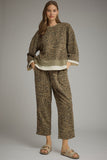 P34235 Olive Animal Print Pant
