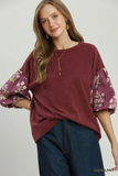 N7054 Eggplant Floral Print