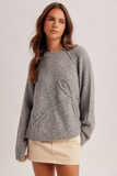 34478 Ribbon Patch Sweater