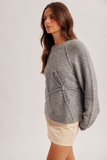 34478 Ribbon Patch Sweater