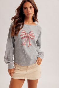 34678 Ribbon Printed Thermal Top