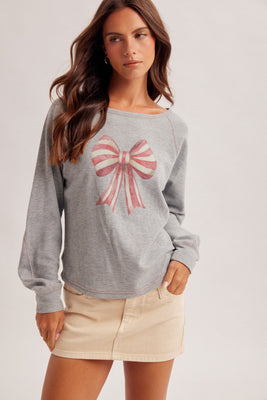 34678 Ribbon Printed Thermal Top