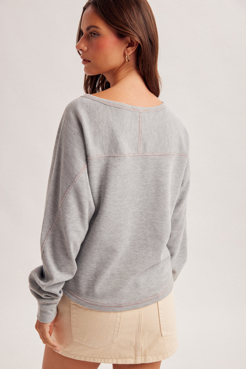 34678 Ribbon Printed Thermal Top
