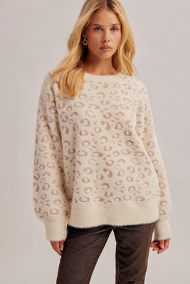 37981 Animal Print Sweater