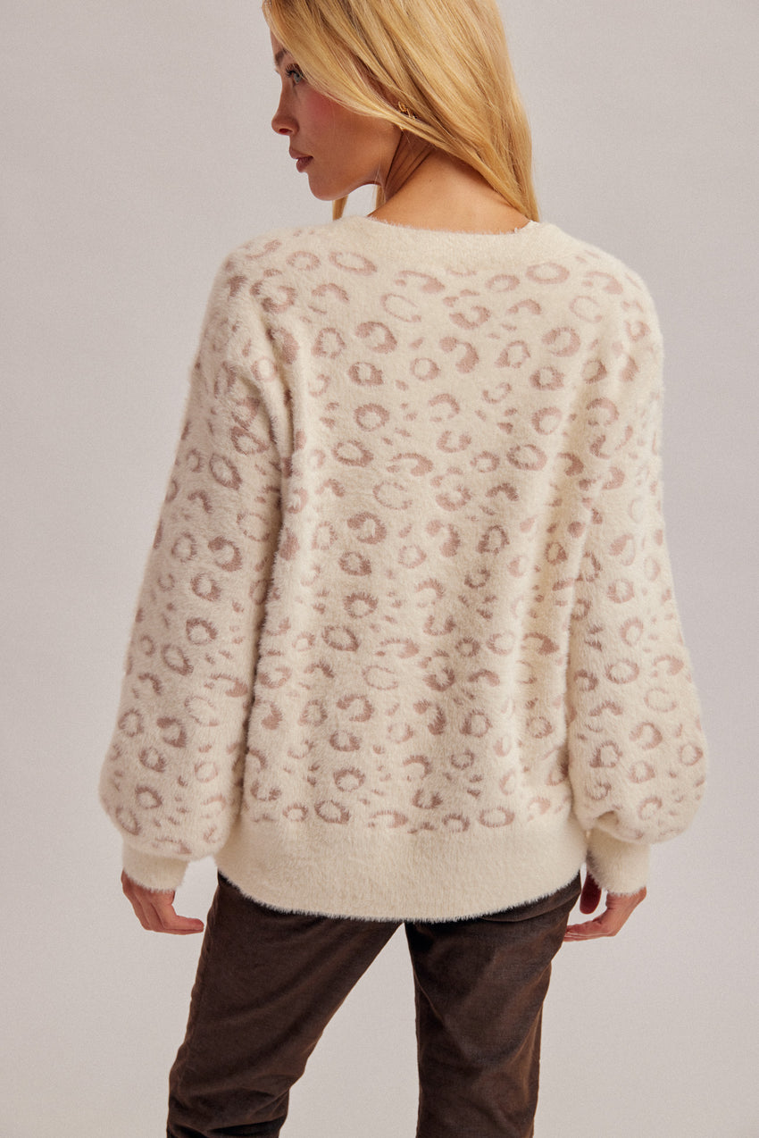 37981 Animal Print Sweater