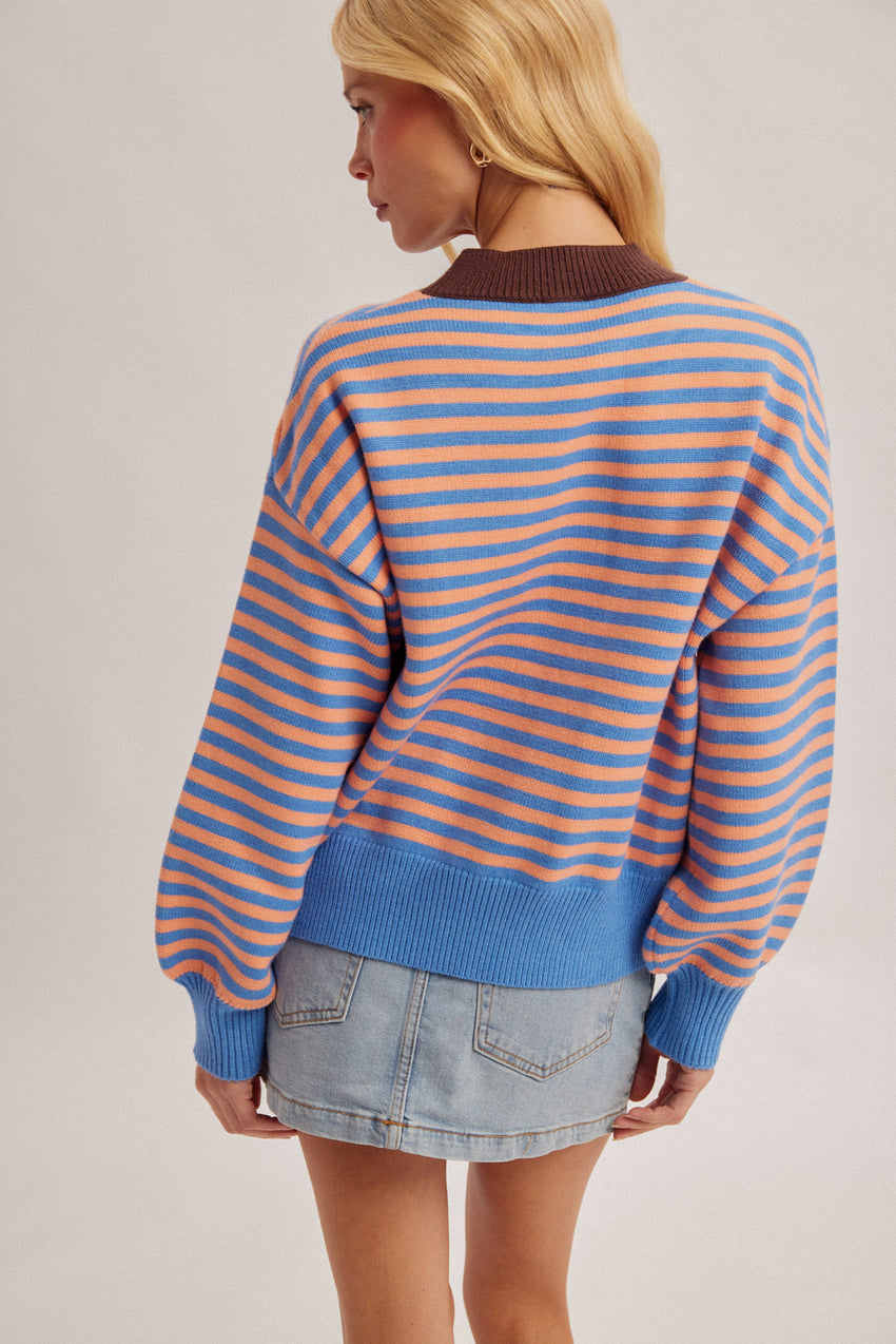 37986 Multi Color Stripe Pullover