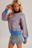 37986 Multi Color Stripe Pullover