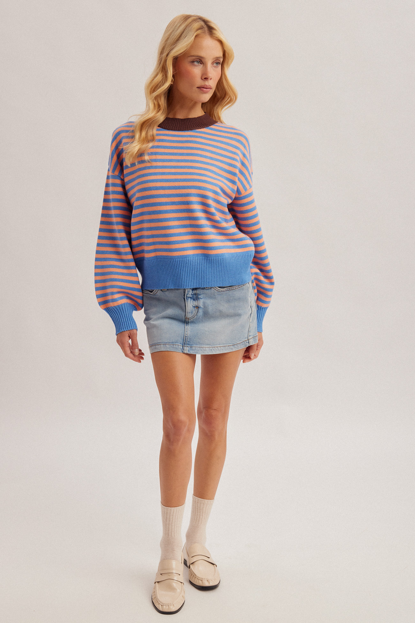37986 Multi Color Stripe Pullover