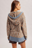 39505 Color Mix Sweater Hoodie
