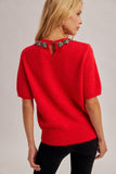 39606 Jewel Neck Sweater