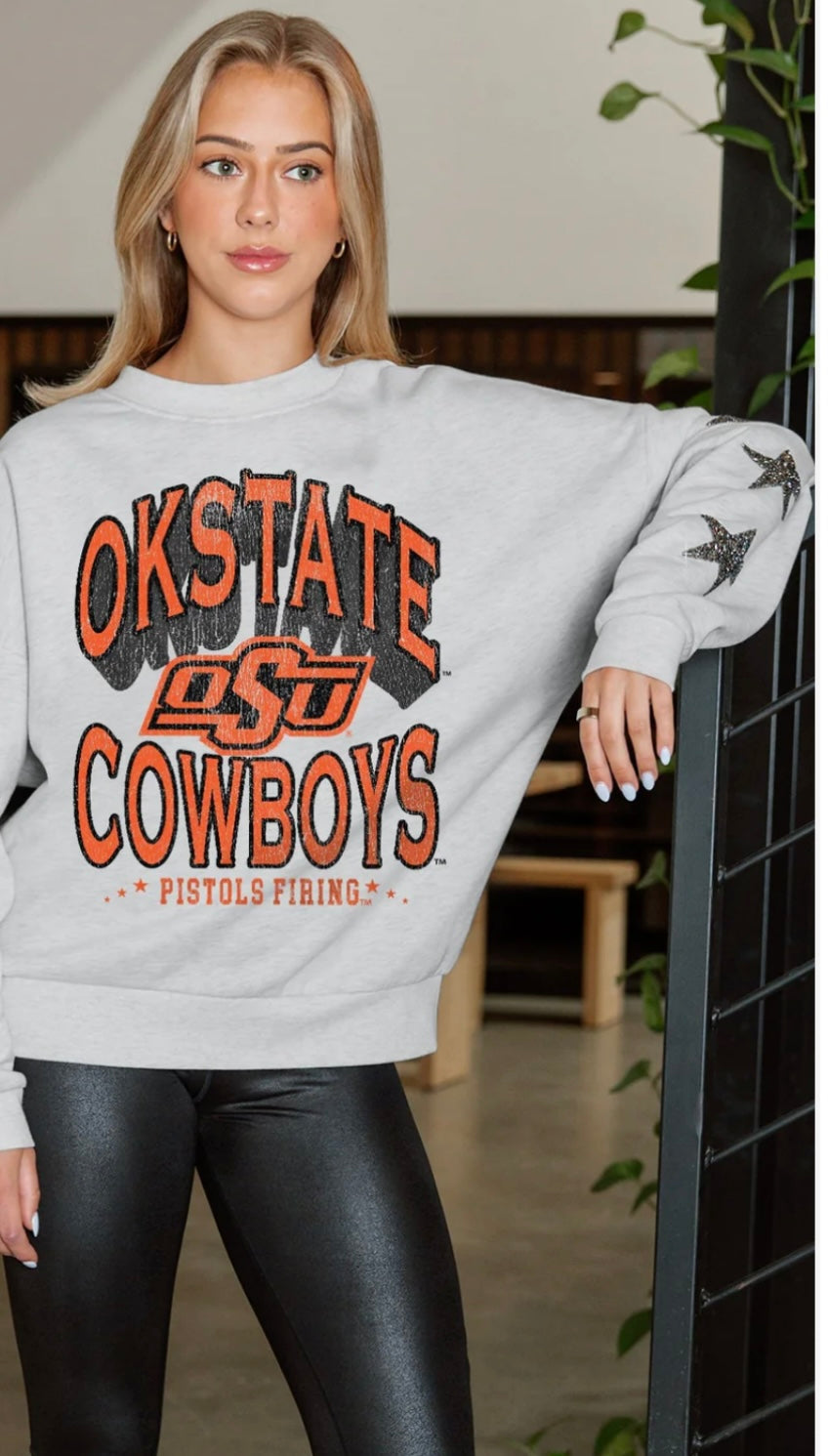 OSU STAR EMBELLISHMENT SWEATSHIRT