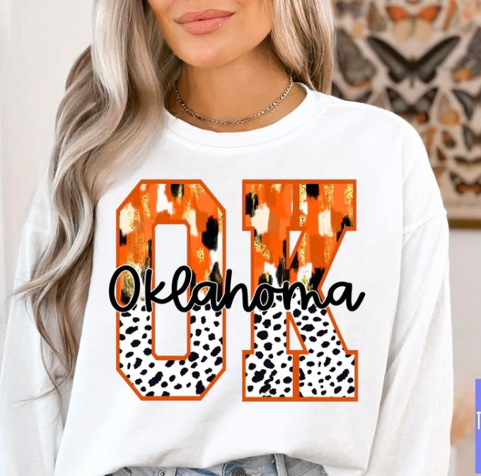 OSU ANIMAL PRINT SWEATSHIRT