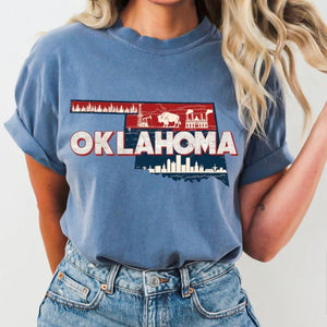 OKLAHOMA TULSA SKYLINE TEE