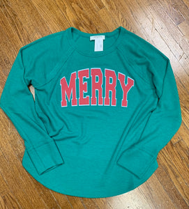 MERRY WAFFLE THERMAL LONG SLEEVE TEE