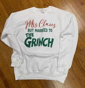 MRS CLAUS BUT MARRIED SWEATSHIRT