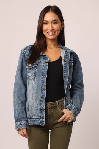 Elsie Destructed Denim Jacket