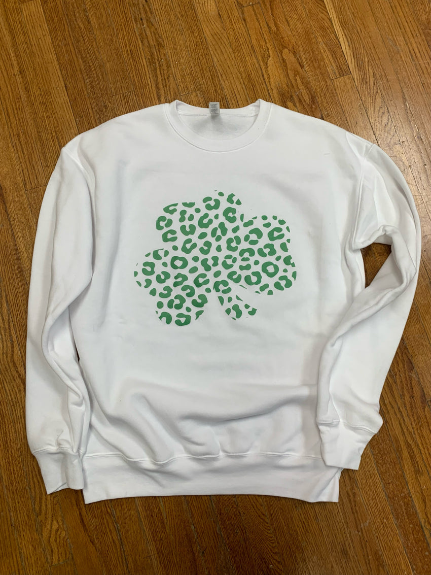 Leopard Shamrock Sweatshirt
