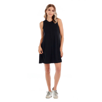 Inman Ribbed Dress Black