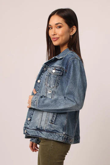 Elsie Destructed Denim Jacket