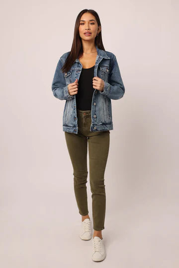 Elsie Destructed Denim Jacket