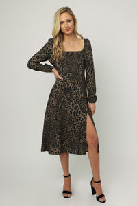 Isabelle Leopard Dress